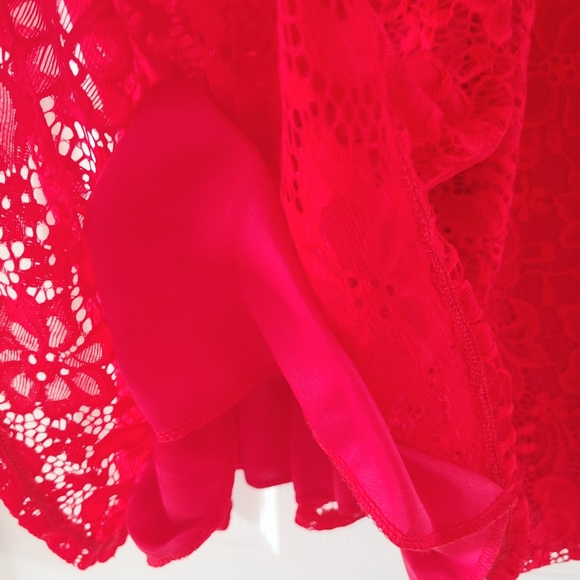 NWOT Notion & Grace Red Lace Fit & Flare Dress sz S - Picture 3 of 7